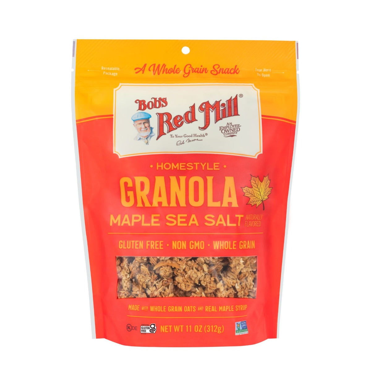 BOBS RED MILL: Homestyle Maple Sea Salt Granola, 11 OZ - Sunshine Co Op. - #tag1# - #tag2# - #tag3# - #tag4#
