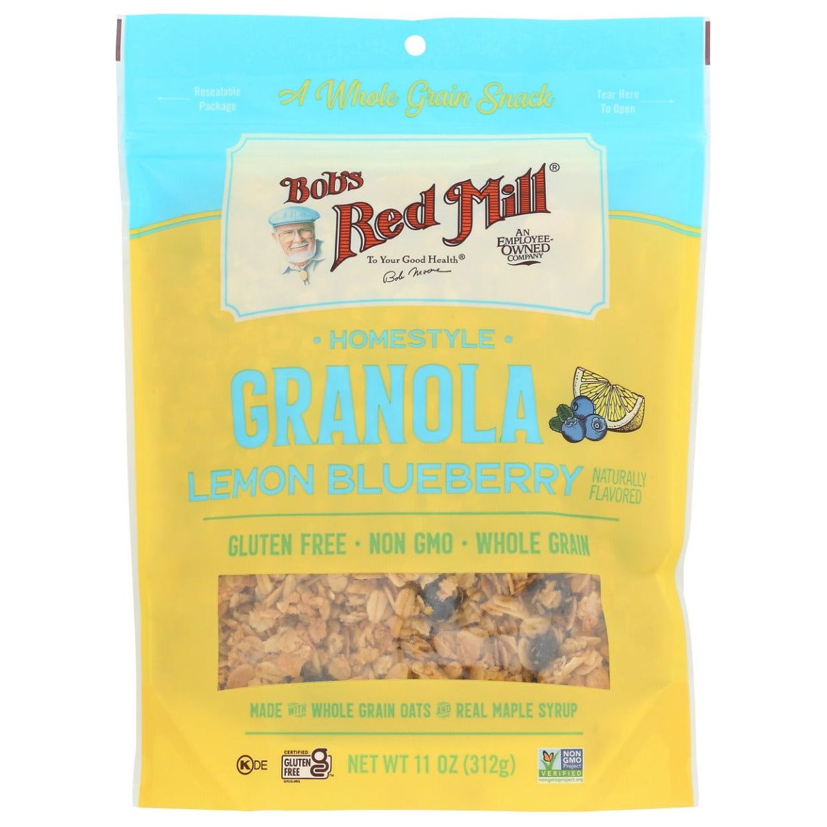 BOBS RED MILL: Lemon Blueberry Homestyle Granola, 11 OZ - Sunshine Co Op. - #tag1# - #tag2# - #tag3# - #tag4#