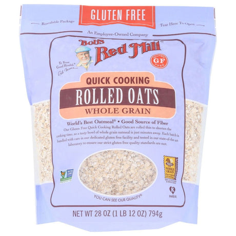 BOBS RED MILL: Oats Rolled Gluten Free, Quick Cook, 28 oz - Sunshine Co Op. - #tag1# - #tag2# - #tag3# - #tag4#
