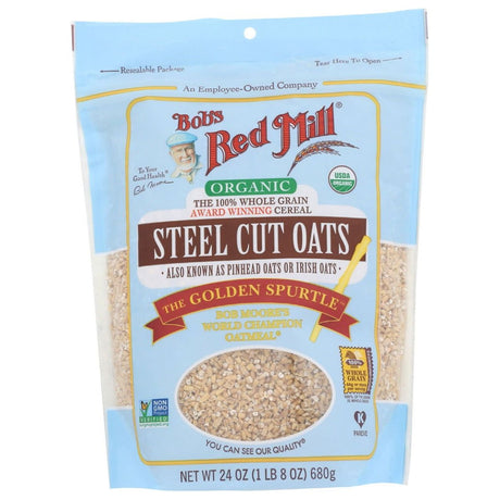 BOBS RED MILL: Oats Steel Cut Organic, 24 oz - Sunshine Co Op. - #tag1# - #tag2# - #tag3# - #tag4#