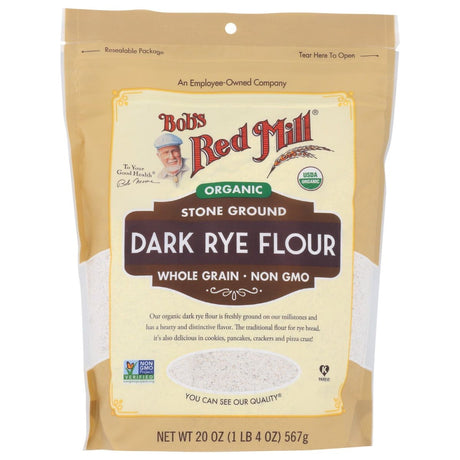 BOBS RED MILL: Organic Dark Rye Flour, 20 oz - #tag1# - #tag2#