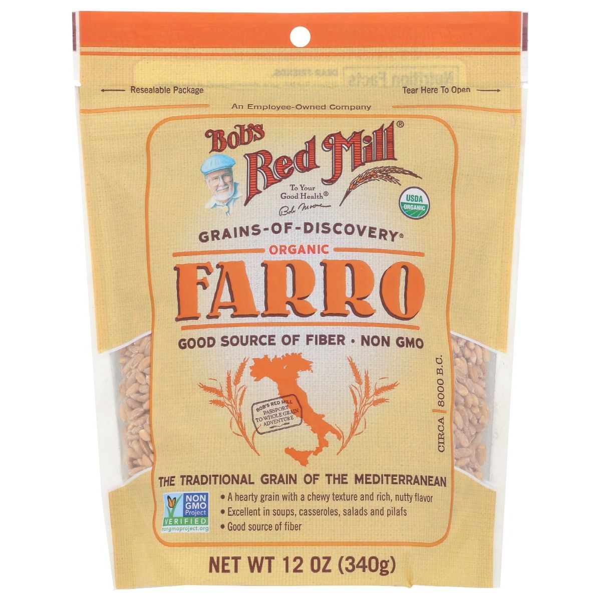 BOBS RED MILL: Organic Farro Grain, 12 oz - #tag1# - #tag2#