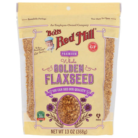 BOBS RED MILL: Organic Golden Flaxseeds, 13 oz - Sunshine Co Op. - #tag1# - #tag2# - #tag3# - #tag4#