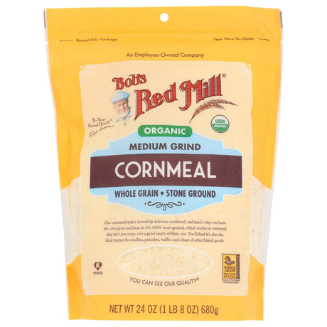 BOBS RED MILL: Organic Medium Grind Cornmeal, 24 oz - #tag1# - #tag2#