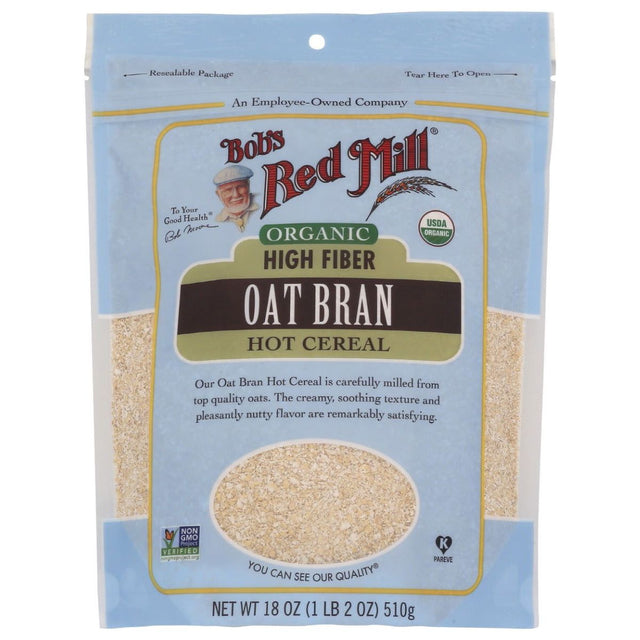 BOBS RED MILL: Organic Oat Bran Hot Cereal, 18 oz - Sunshine Co Op. - #tag1# - #tag2# - #tag3# - #tag4#