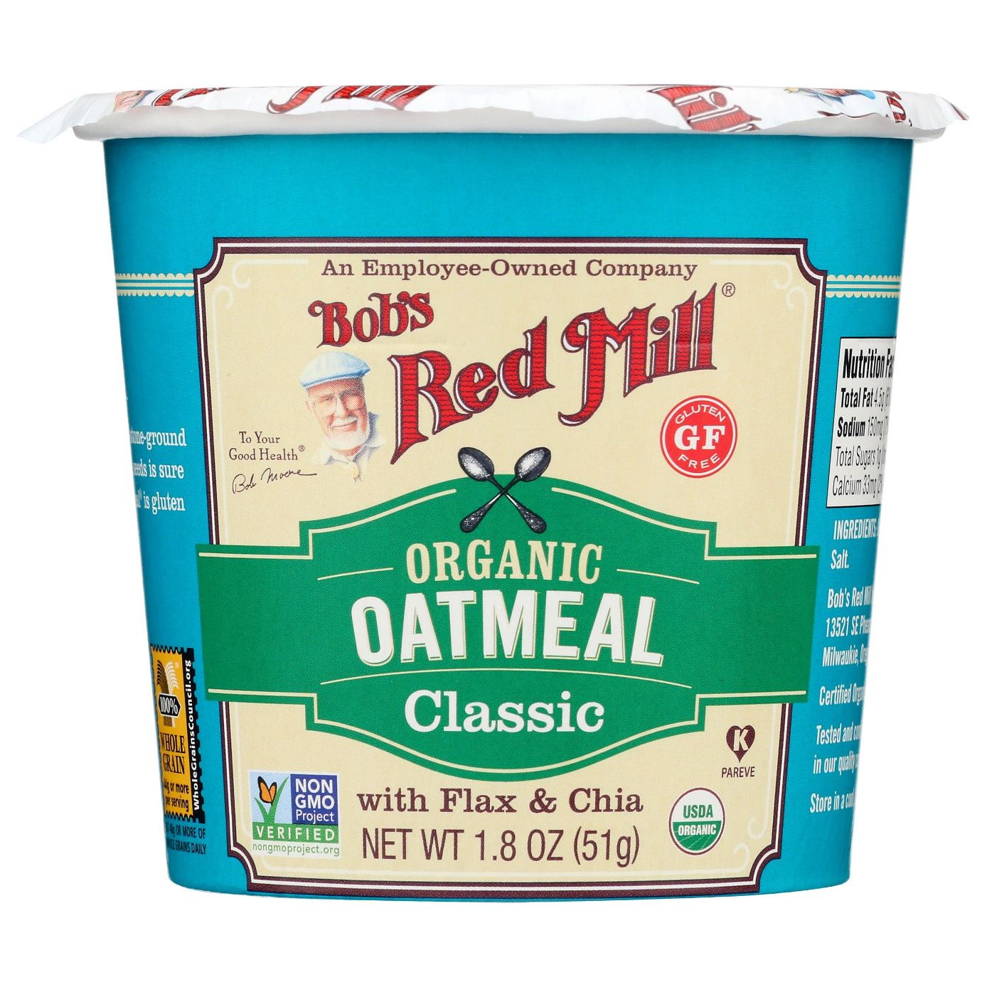 BOBS RED MILL: Organic Oatmeal Classic, 1.8 oz - #tag1# - #tag2#