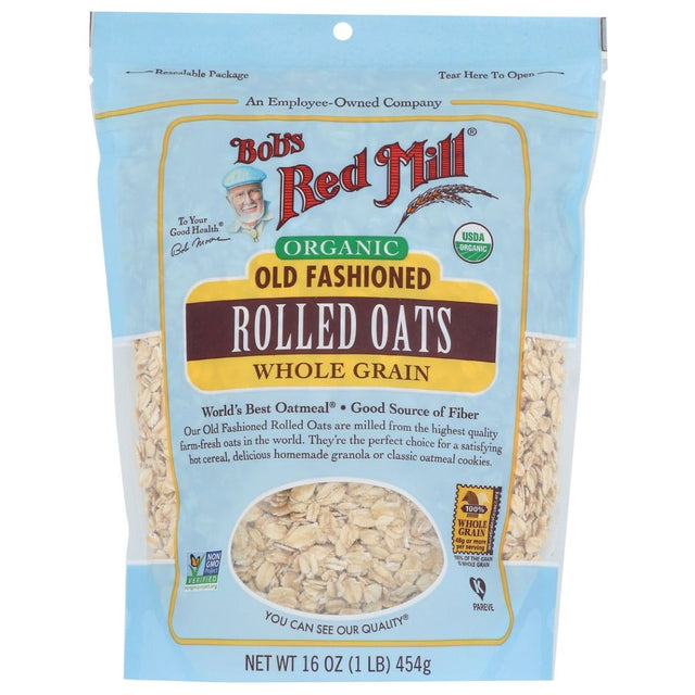 BOBS RED MILL: Organic Old Fashioned Rolled Oats, 16 oz - Sunshine Co Op. - #tag1# - #tag2# - #tag3# - #tag4#