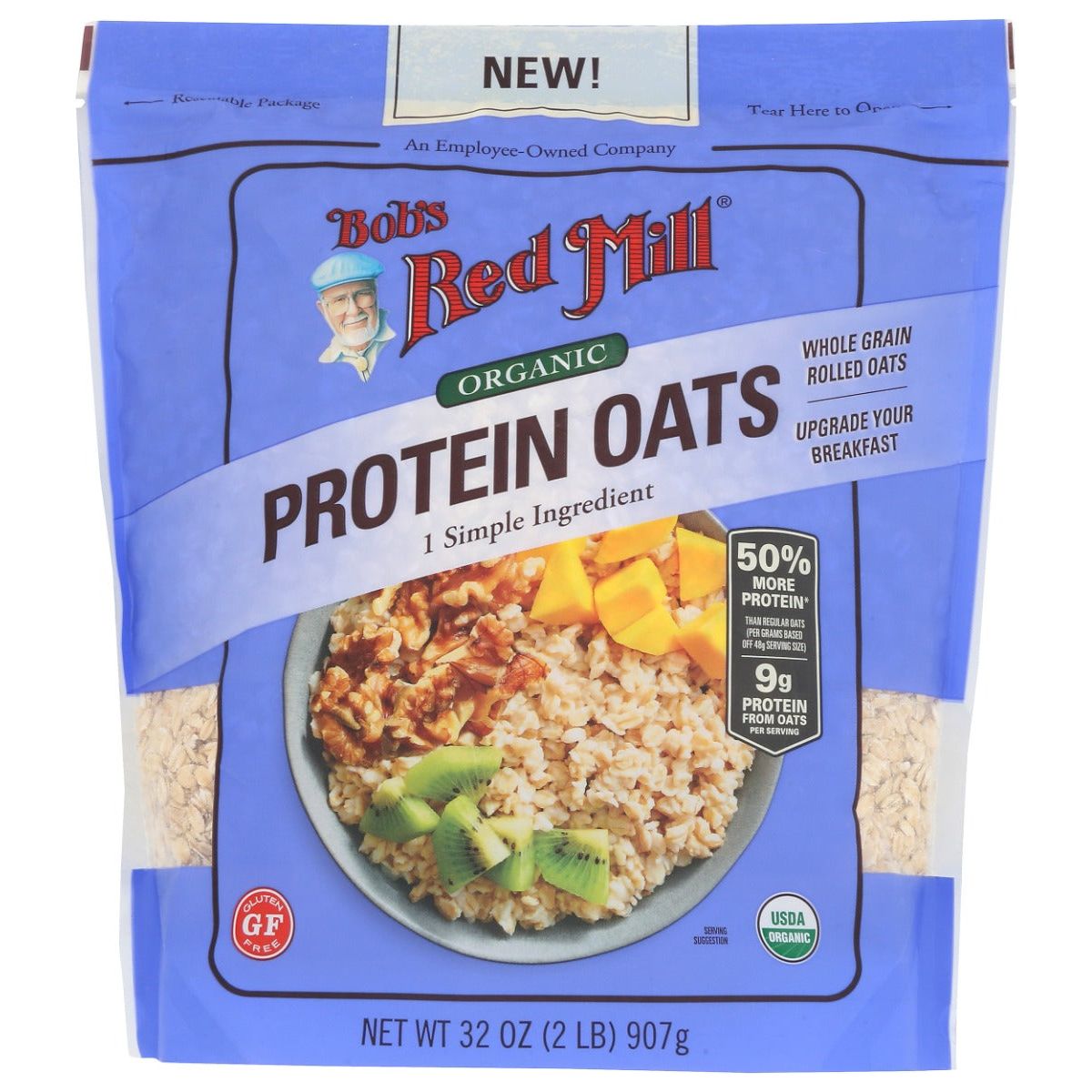 BOBS RED MILL: Organic Protein Oats, 32 oz - #tag1# - #tag2#
