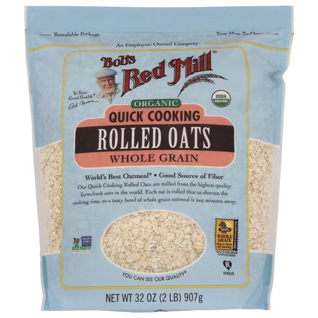 BOBS RED MILL: Organic Quick Cooking Rolled Oats, 32 oz - Sunshine Co Op. - #tag1# - #tag2# - #tag3# - #tag4#