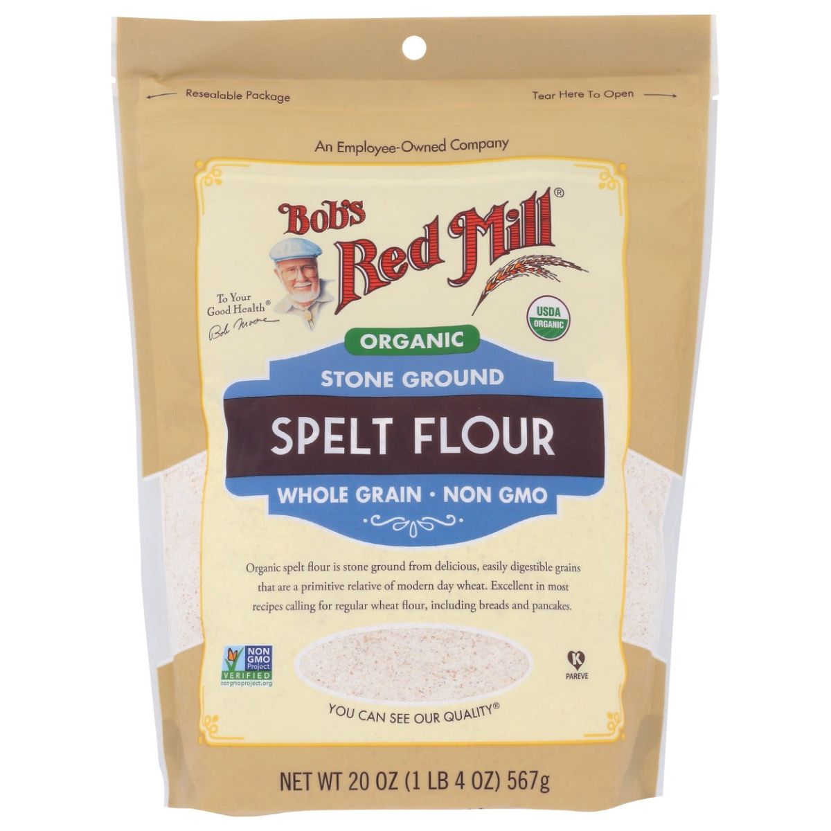 BOBS RED MILL: Organic Spelt Flour, 20 oz - #tag1# - #tag2#