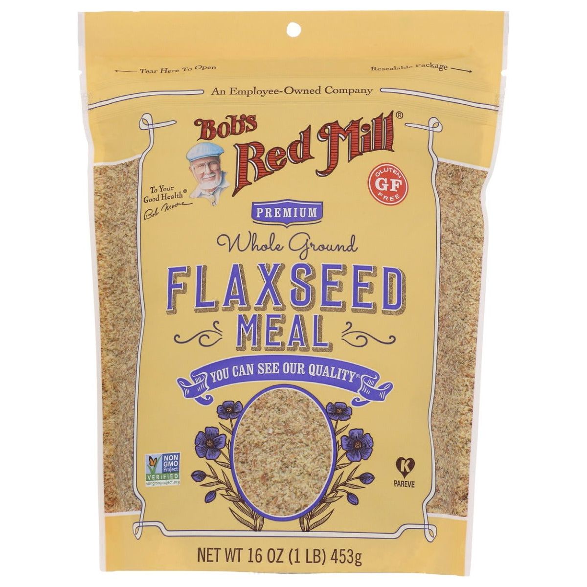 BOBS RED MILL: Premium Whole Ground Flaxseed Meal, 16 oz - Sunshine Co Op. - #tag1# - #tag2# - #tag3# - #tag4#