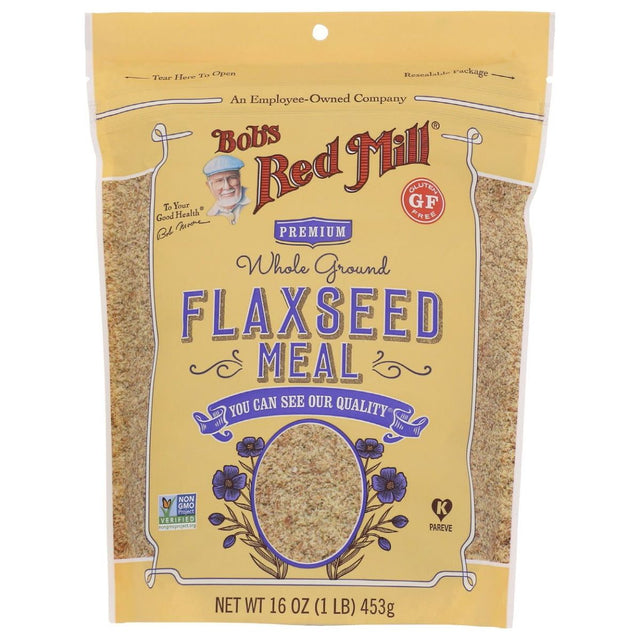 BOBS RED MILL: Premium Whole Ground Flaxseed Meal, 16 oz - Sunshine Co Op. - #tag1# - #tag2# - #tag3# - #tag4#