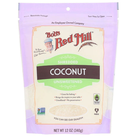 BOBS RED MILL: Shredded Coconut, 12 oz - Sunshine Co Op. - #tag1# - #tag2# - #tag3# - #tag4#