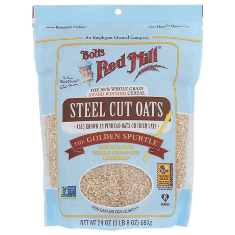 BOBS RED MILL: Steel Cut Oats, 24 oz - Sunshine Co Op. - #tag1# - #tag2# - #tag3# - #tag4#