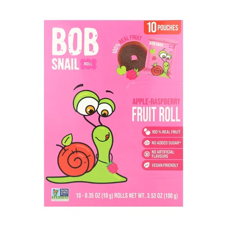 BOB SNAIL: Apple Raspberry Fruit Rolls, 10 pk - #tag1# - #tag2#