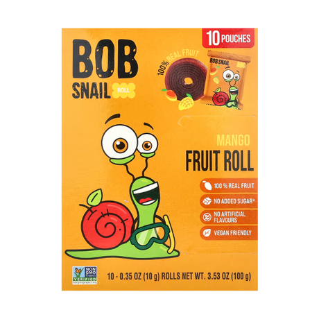BOB SNAIL: Mango Fruit Rolls, 10 pk - #tag1# - #tag2#