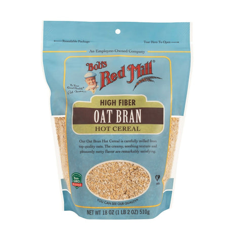 BOB'S RED MILL: High Fiber Oat Bran Hot Cereal, 18 oz - Sunshine Co Op. - #tag1# - #tag2# - #tag3# - #tag4#