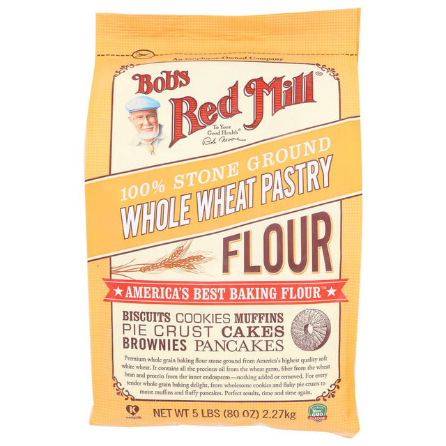 BOB'S RED MILL: Stone Ground Whole Wheat Pastry Flour, 5 lb - #tag1# - #tag2#