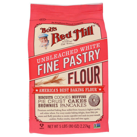 BOB'S RED MILL: Unbleached White Fine Pastry Flour, 5 lb - #tag1# - #tag2#