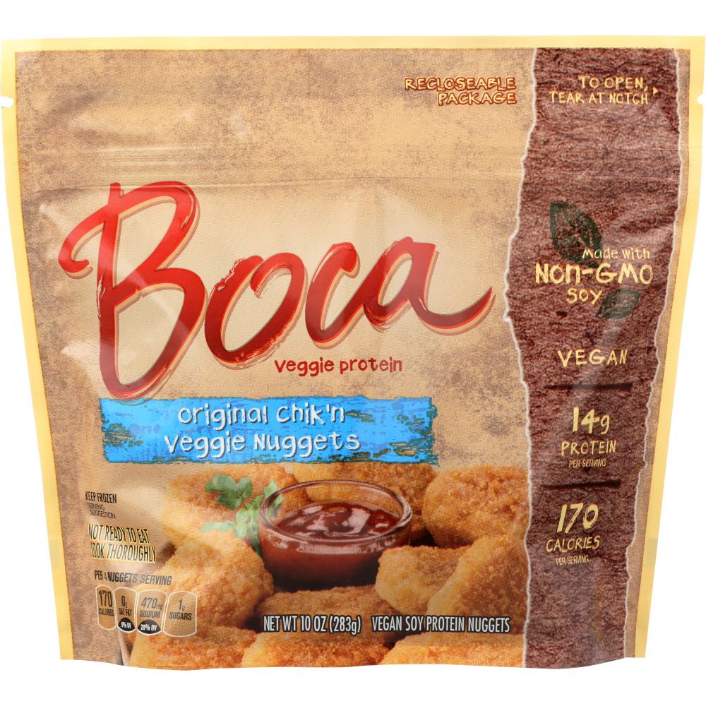 BOCA BURGERS: Original Chik'n Veggie Nuggets, 10 oz - #tag1# - #tag2#