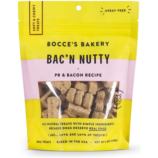 BOCCES BAKERY: Peanut Butter Bacon Recipe Dog Treat, 6 oz - #tag1# - #tag2#