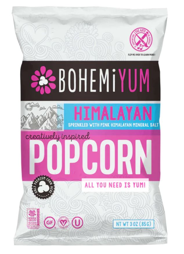 BOHEMIYUM: Himalayan Pink Salt Popcorn, 3 oz - #tag1# - #tag2#