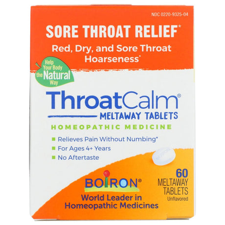 BOIRON: Throat Calm, 60 tb - #tag1# - #tag2#