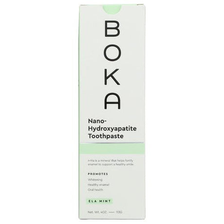 BOKA: Nano Hydroxyapatite Ela Mint Toothpaste, 4 oz - #tag1# - #tag2#