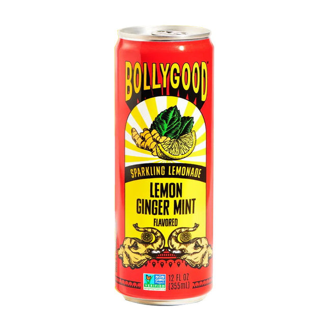 BOLLYGOOD: Sparkling Lemonade Lemon Ginger Mint, 12 fo - #tag1# - #tag2#