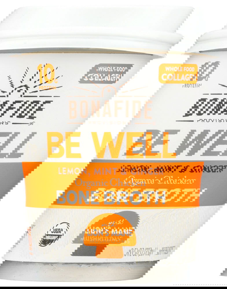 BONAFIDE: Be Well Organic Chicken Bone Broth, 8 oz - #tag1# - #tag2#
