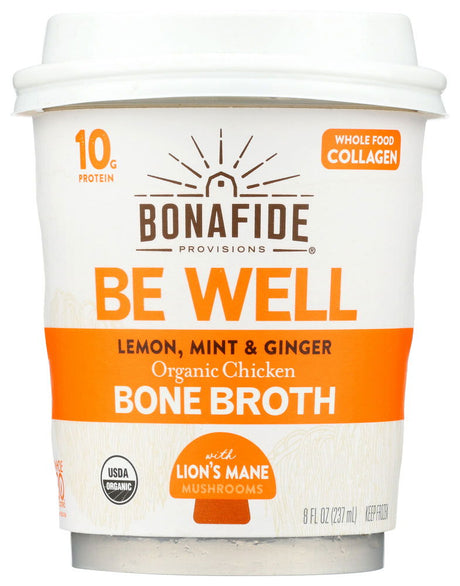 BONAFIDE: Be Well Organic Chicken Bone Broth, 8 oz - #tag1# - #tag2#