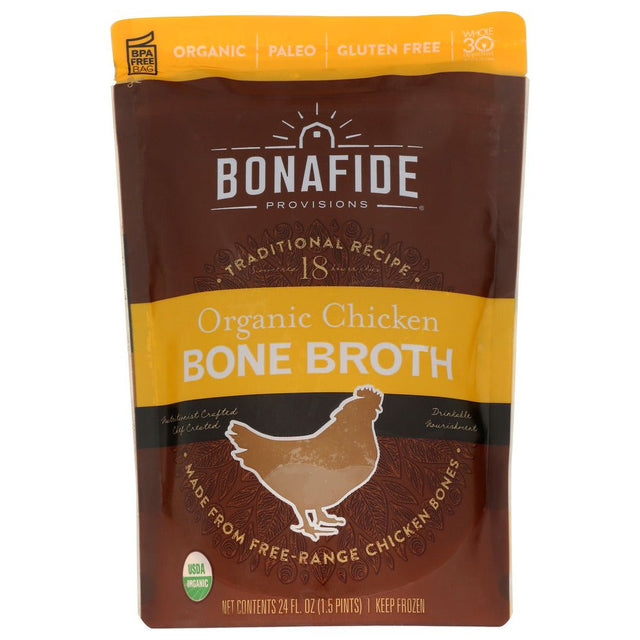 BONAFIDE: Organic Chicken Bone Broth, 24 oz - #tag1# - #tag2#