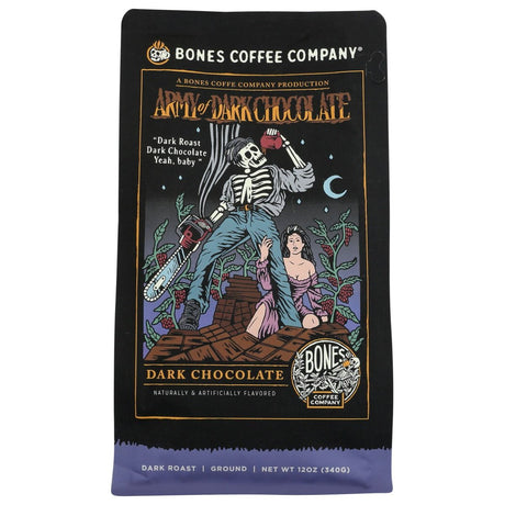 BONES COFFEE COMPANY: Coffee Grnd Army Dk Choc, 12 oz - #tag1# - #tag2#