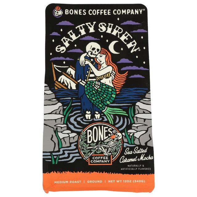 BONES COFFEE COMPANY: Coffee Grnd Salty Siren, 12 oz - #tag1# - #tag2#