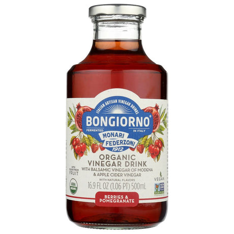 BONGIORNO: Organic Vinegar Drink Berries and Pomegranate, 16.9 fo - #tag1# - #tag2#