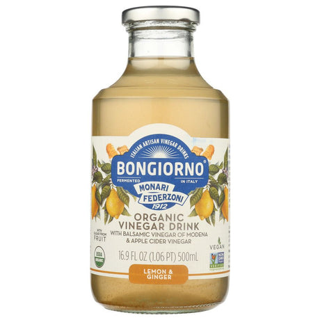 BONGIORNO: Organic Vinegar Drink Lemon and Ginger, 16.9 fo - #tag1# - #tag2#