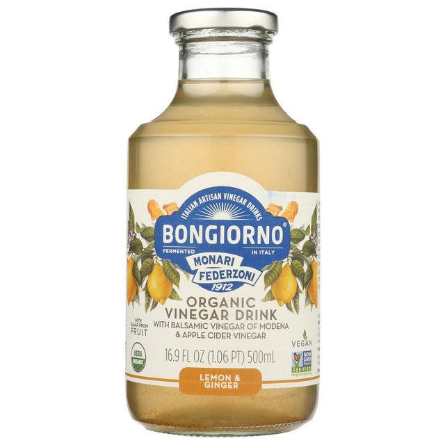 BONGIORNO: Organic Vinegar Drink Lemon and Ginger, 16.9 fo - #tag1# - #tag2#