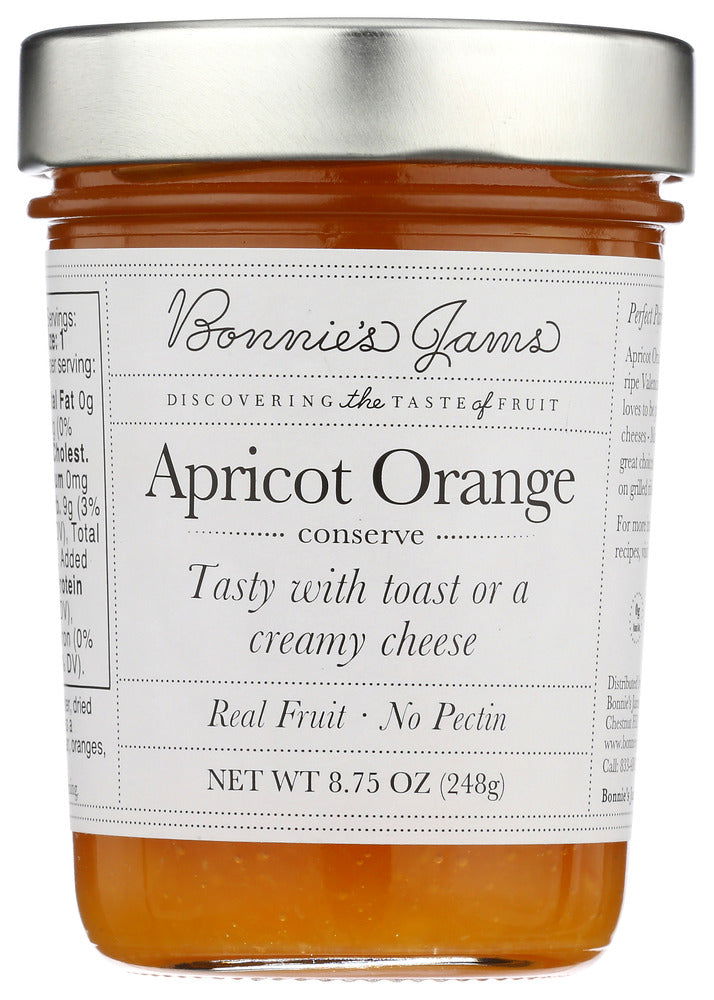 BONNIES JAMS: Apricot Orange Jams, 8.75 oz - #tag1# - #tag2#