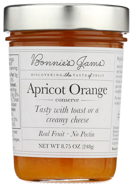 BONNIES JAMS: Apricot Orange Jams, 8.75 oz - #tag1# - #tag2#