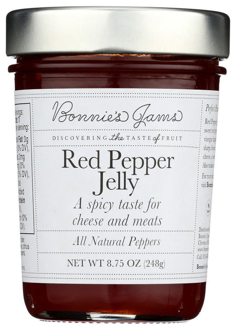BONNIES JAMS: Jam Red Pepper Jelly, 8.75 oz - #tag1# - #tag2#