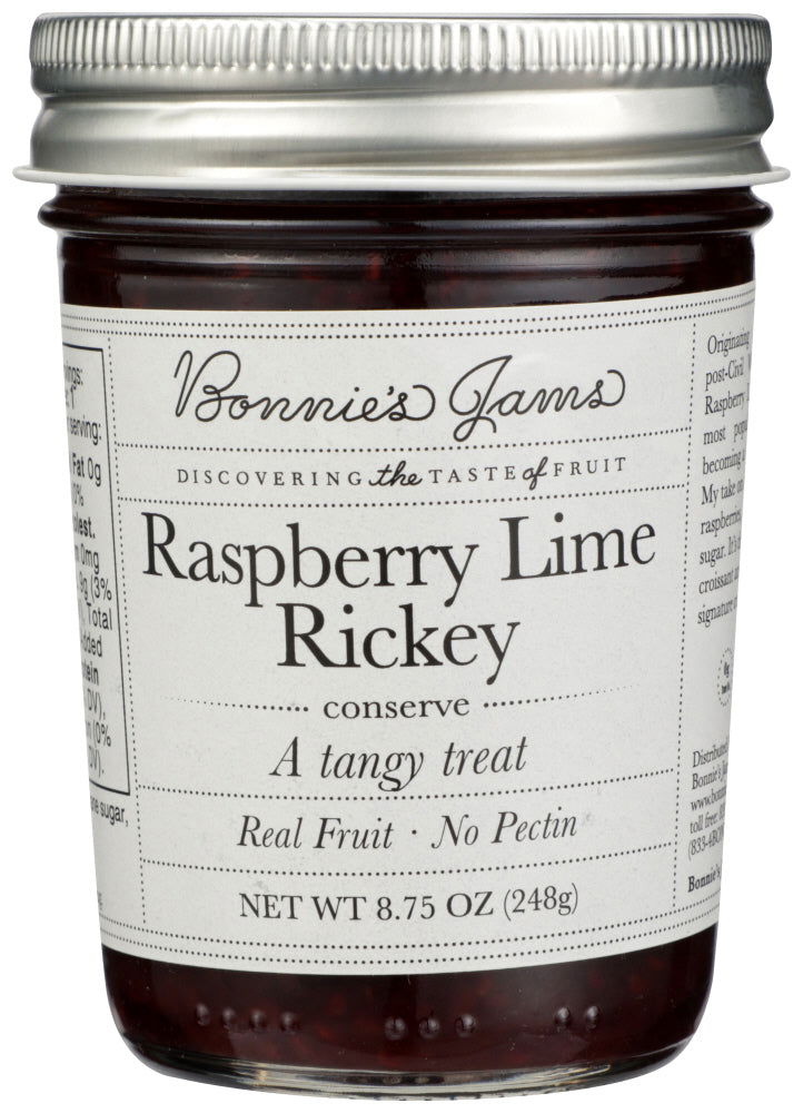 BONNIES JAMS: Jam Rspbry Lime Rickey, 8.75 oz - #tag1# - #tag2#