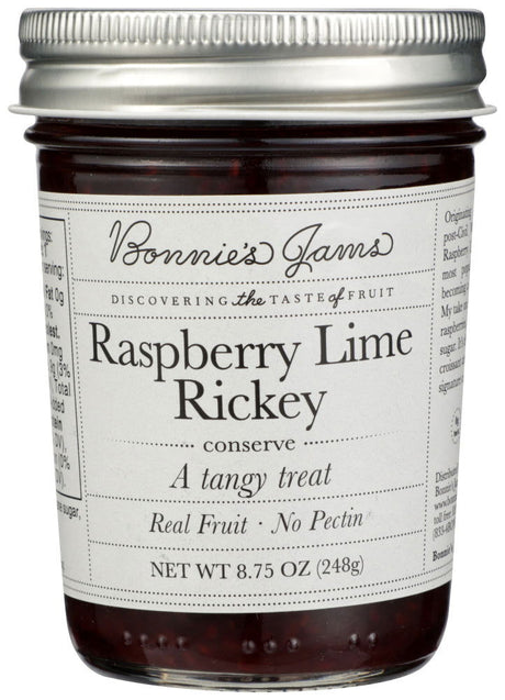 BONNIES JAMS: Jam Rspbry Lime Rickey, 8.75 oz - #tag1# - #tag2#
