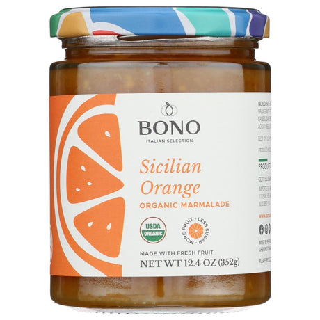 BONO: Organic Sicilian Orange Marmalade, 12.4 oz - #tag1# - #tag2#