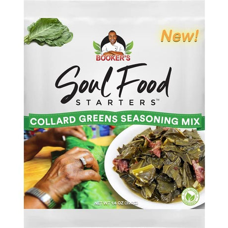 BOOKERS SOUL FOOD STARTERS: Collard Green Seas Mix,	1.4 oz - #tag1# - #tag2#