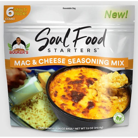 BOOKERS SOUL FOOD STARTERS: Mac And Cheese Seasoning Mix, 7.5 oz - #tag1# - #tag2#
