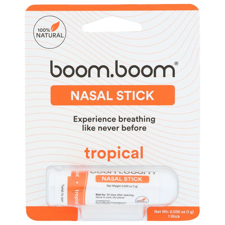 BOOMBOOM NATURALS: Inhaler Nasal Trpical 1Pk, 1 EA - #tag1# - #tag2#