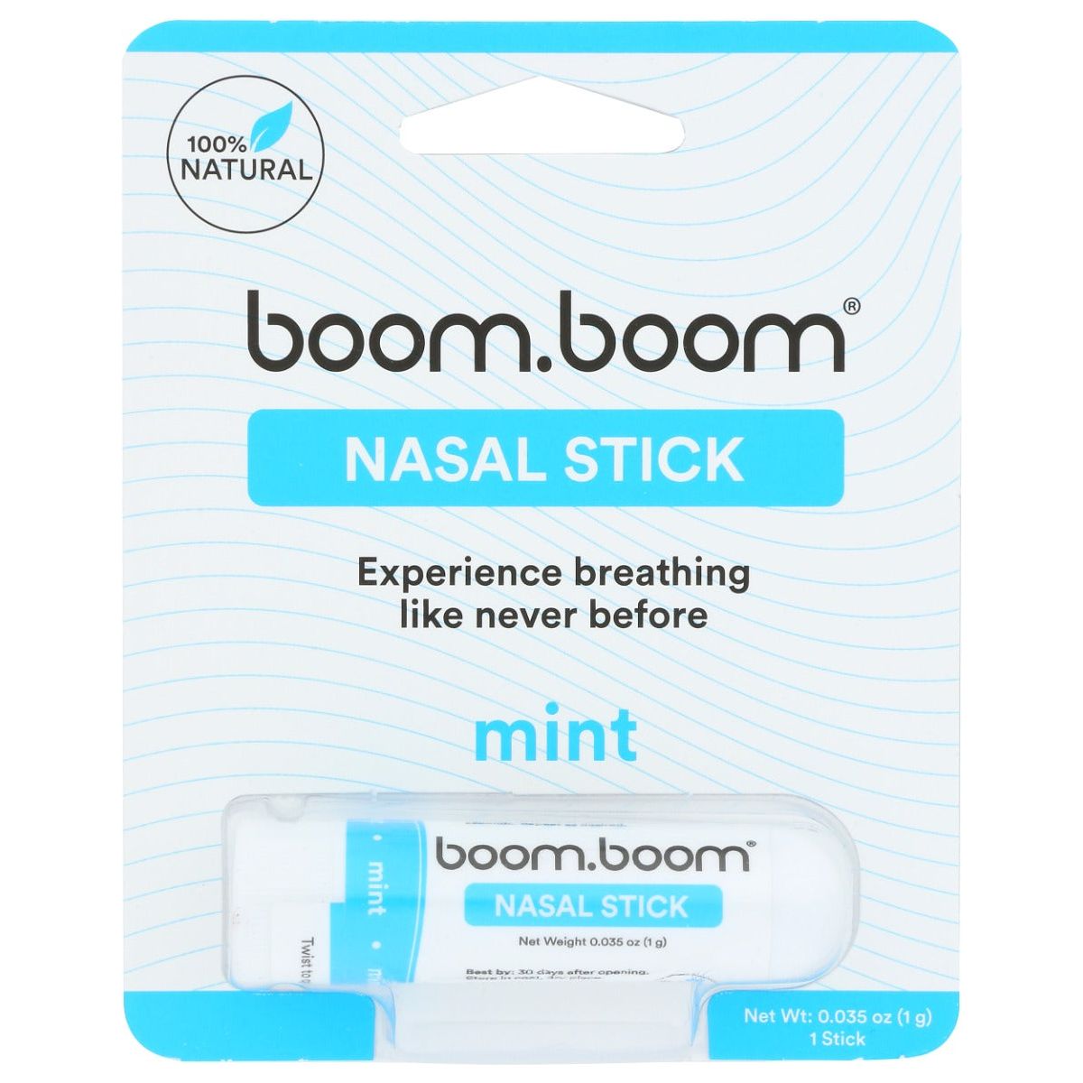 BOOMBOOM NATURALS: Nasal Mint Inhaler, 1 ea - #tag1# - #tag2#