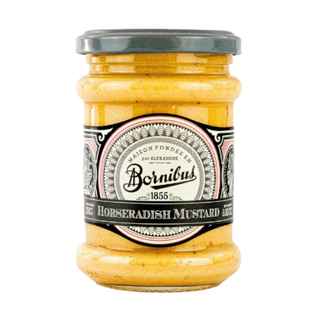 BORNIBUS: Horseradish Mustard, 8.82 oz - #tag1# - #tag2#