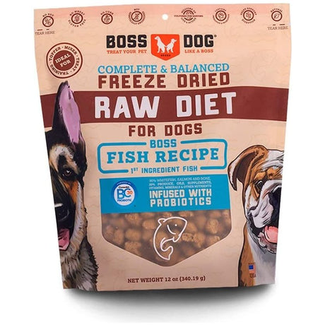 BOSS DOG BRAND INC: Fish Freeze Dried, 12 oz - #tag1# - #tag2#