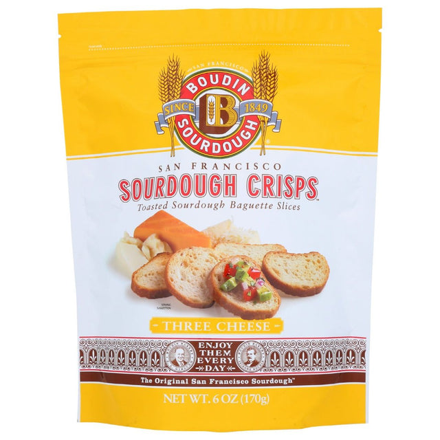 BOUDIN SOURDOUGH: Three Cheese Sourdough Crisps, 6 oz - #tag1# - #tag2#